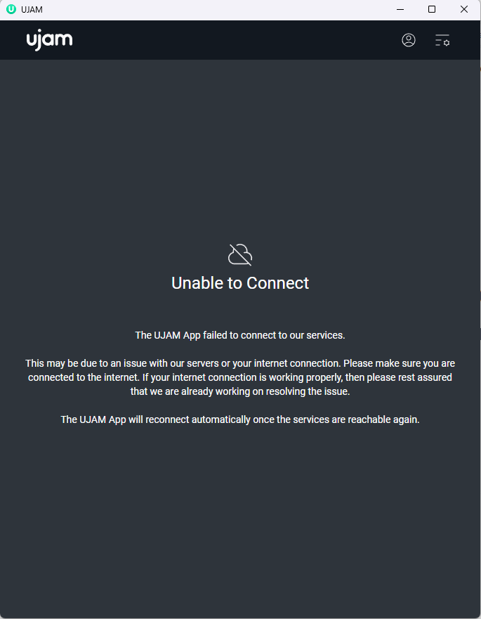 UJAM App unable to connect.png