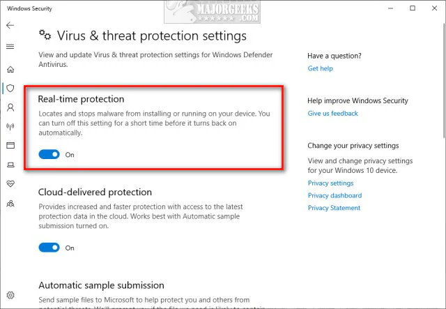real time protection